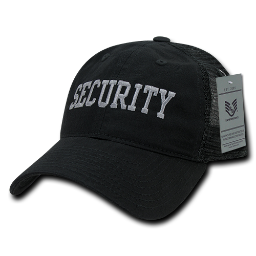 S79-SEC-BLK Relaxed Trucker Security Caps, Black
