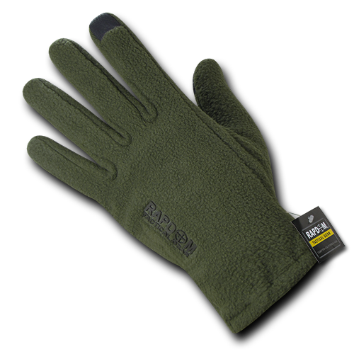 Polar Fleece Gloves, Olive Drab - Extra Large
