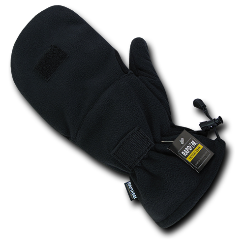 Fleece Shooters Mittens Glove, Black - Large