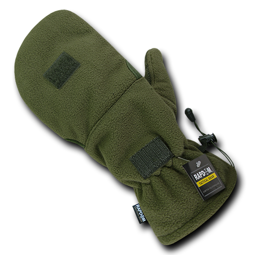 Fleece Shooters Mittens Glove, Olive Drab - Medium