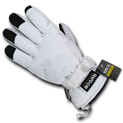 Breathable Winter Gloves, White - Large