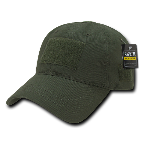 Relaxed Crown Tactical Caps, Olive