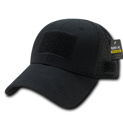 Low Crown Mesh Tactical Caps, Black