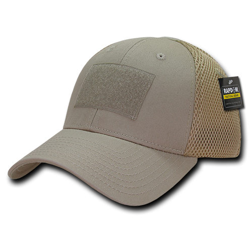 T81-KHA Tactical Air Mesh Flex Caps, Khaki