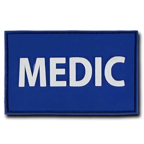 T90-MED-NVY 3 x 2 in. Medic Rubber Patch, Navy
