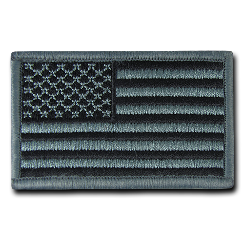 T91-USA-BLK2 3 x 2 in. USA Canvas Patch, Black 2