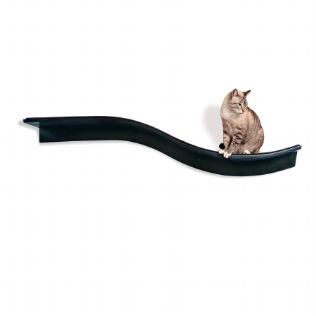 Picture of The Refined Feline LOT-BRAN-ES Lotus Branch Cat Shelf&#44; 61 x 10.5 x 12 in. - Espresso