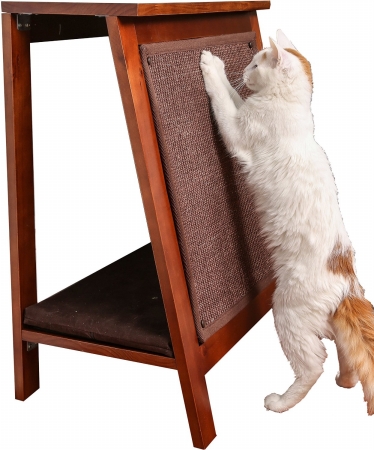 Picture of The Refined Feline AFRAME-MA A-Frame Cat Bed Scratcher, 23.50 x 15 x 28 in. - Mahogany