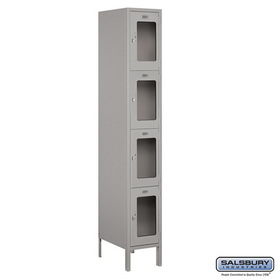 3716S-3PZRP Private 4C Horizontal Mailbox Maximum High Unit 56.75 in. Rear Loading Single Column with Stand-Alone Parcel Locker, Bronze