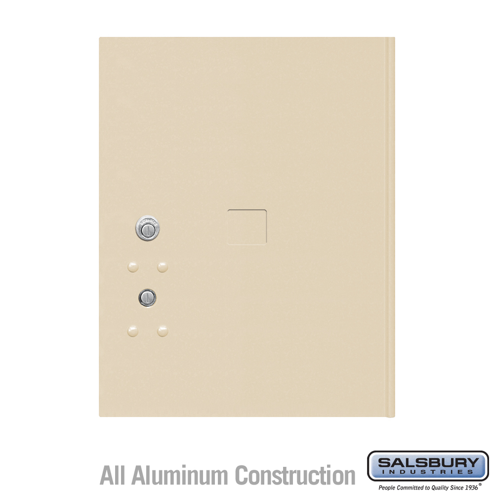 3755P-SAN Replacement Door & Tenant Lock 4C Horizontal Parcel Locker for Standard 5 High Unit - PL5 with 3 keys, Sandstone