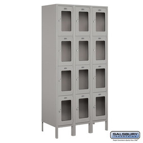 3756P-ALM Replacement Door & Tenant Lock 4C Horizontal Parcel Locker for Standard 6 High Unit - PL6 with 3 keys, Aluminum