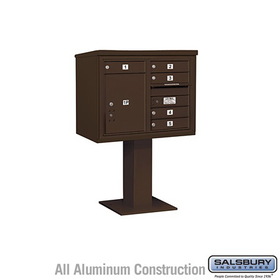 64152BL-U 1 Wide Unassembled Standard Metal Locker with Four Tier, Blue - 5 ft. x 12 in.