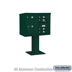 64152GY-A 1 Wide Assembled Standard Metal Locker with Four Tier, Gray - 5 ft. x 12 in.
