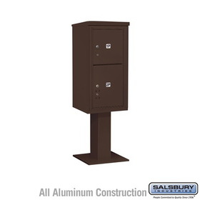 64352BL-U 3 Wide Unassembled Standard Metal Locker with Four Tier, Blue - 5 ft. x 12 in.