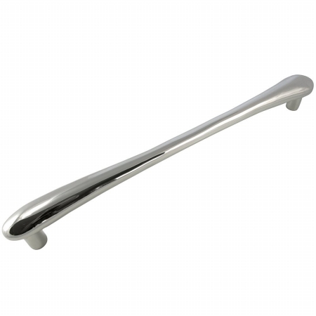18 in. Center to Center 19.75 in. Polished Nickel Potato Oversize Pull