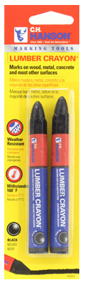Picture of Disston 211282 Lumber Crayon&#44; Black - Pack of 2