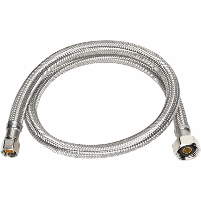 210937 0.375 in. Flare x 0.5 in. Female Pipe x 12 in. Stainless Steel Faucet Supply Line -  Gold Eagle-303 Products