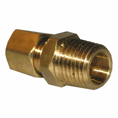 0.25 Compresion x 0.25 Male Pipe Brass Adapter