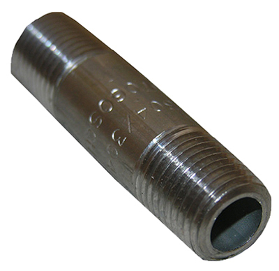0.125 x 3 Stainless Steel Pipe Nipple