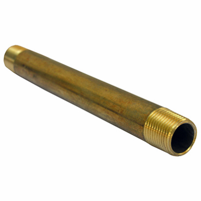 0.375 Male Pipe Thread x 6 Long Brass Nipple