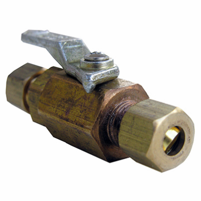 0.25 x 0.25 Compresion Brass Ball Valve