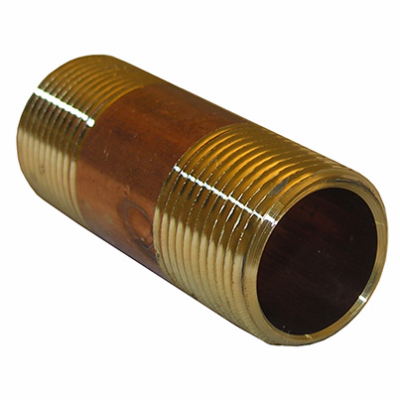 0.75 x 2.5 Red Brass Nipple
