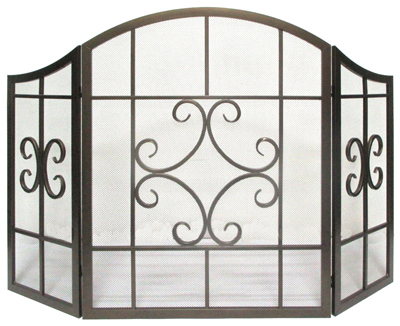 Bronze Fireplace Screen
