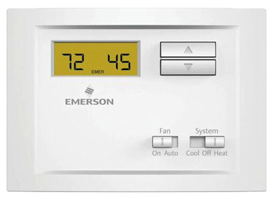 White Rodgers Heating and Cooling Push Buttons Single Pole Thermostat