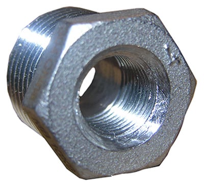 0.5 x 0.375 in. Stainless Steel Hex Bushing