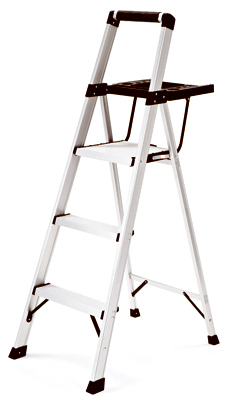 True Value 205148 3 Step Aluminum Lightweight Step Stool, 250 lbs