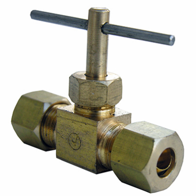 0.25 x 0.25 Compresion Straight Need Valve
