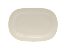 Picture of Tuxton BEH-116M Vitrified China Daytona Platter Eggshell - 11.75 in. - 1 Dozen
