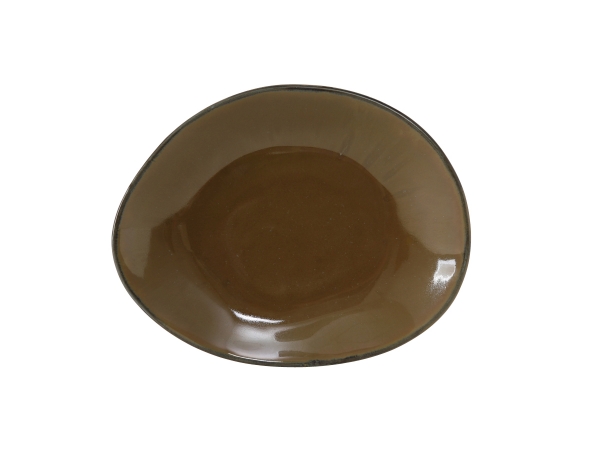 Picture of Tuxton GAA-651 Vitrified China Ellipse Plate Agave - 10 in. - 1 Dozen