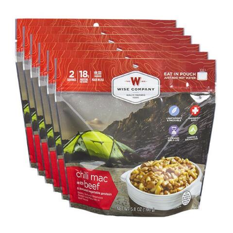 Picture of Wise 05-901 Outdoor Chili Mac with Beef 2 Serving Pouch - 6 Per Pack