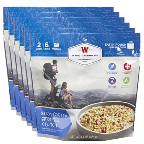Picture of Wise 05-907 Outdoor Strawberry Granola Crunch 2 Serving Pouch - 6 Per Pack