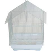 Picture of YML Group A1114MWHT 11 x 9 x 16 in. House Top Style Small Parakeet Cage&#44; White