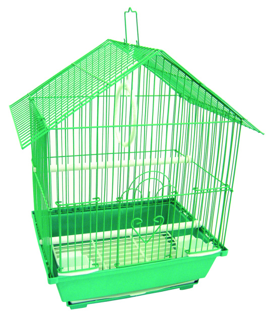 Picture of YML Group A1314MGRN 13.3 x 10.8 x 17.8 in. House Top Style Medium Parakeet Cage&#44; Green