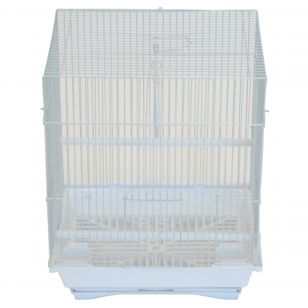 Picture of YML Group A1324MWHT 13.3 x 10.8 x 16.5 in. Flat Top Medium Parakeet Cage&#44; White