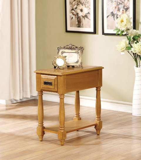 Picture of Acme 80510 23 x 22 x 12 in. Qrabard Side Table, Light Oak