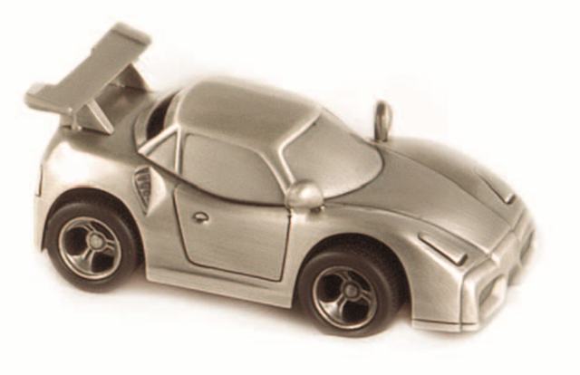 Picture of Leeber 88608 Elegance Pewter Plated Sports Car Bank&#44; 1.75 x 2.5 x 4.75 in.