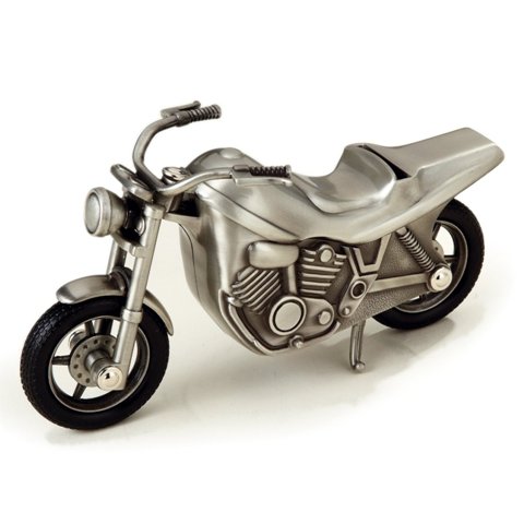 Picture of Leeber 88623 Elegance Pewter Plated Motorcycle Bank&#44; 3.75 x 2.75 x 7.5 in.