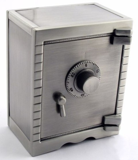 Picture of Leeber 88634 Elegance Pewter Finish Safety Deposit Money Bank&#44; 5 x 3.25 x 4 in.