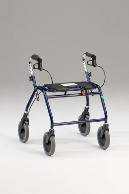 D12122 Maxi Plus Low Heavy Duty Four Wheeled Dolomite Walker, Blue