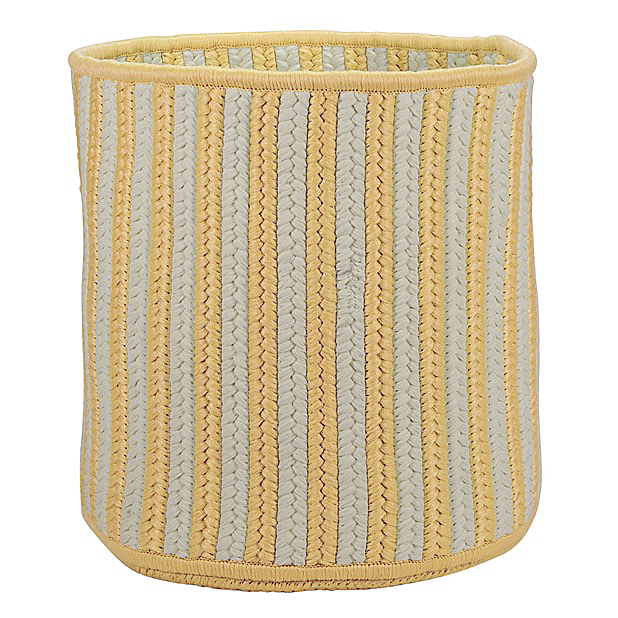 Picture of Colonial Mills BJ33A012x010 12 x 12 x 10 in. Baja Stripe Basket&#44; Yellow
