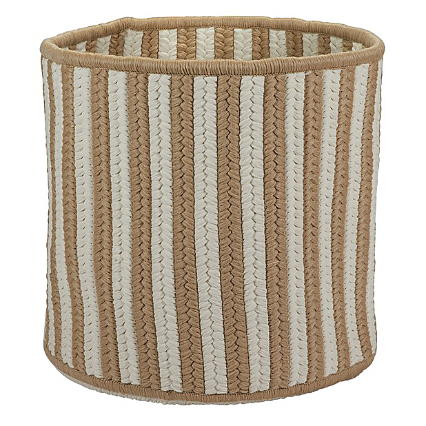 Picture of Colonial Mills BJ83A012x010 12 x 12 x 10 in. Baja Stripe Basket&#44; Natural