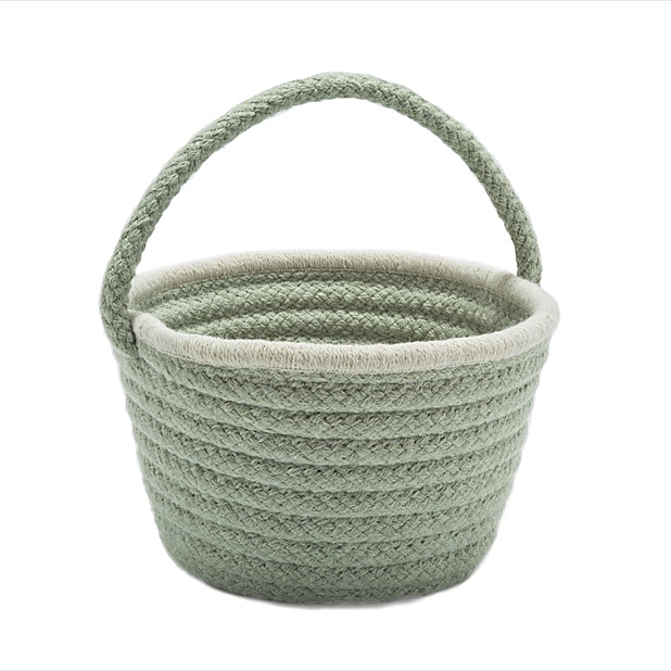 Picture of Colonial Mills EB69A008X007 8 x 12 x 7 in. Easter Pastel Wool Basket&#44; Mint