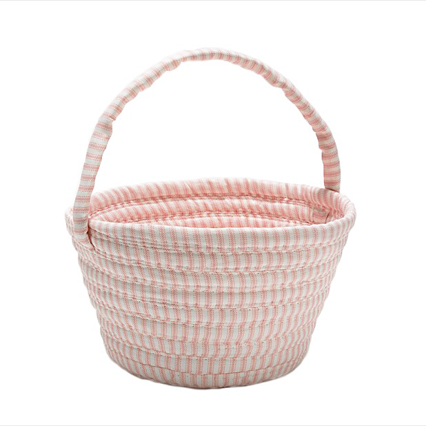 Picture of Colonial Mills EB70A008X007 8 x 12 x 7 in. Easter Ticking Basket&#44; Pink