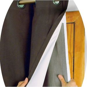 Thermalogic Ultimate Multi Purpose Hotel Quality Blackout Curtain Liner Black