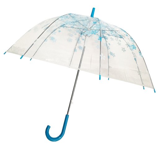 Picture of Conch Umbrellas 1260YH Blue Trim Clear Umbrella, Blue