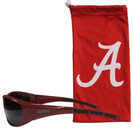 Siskiyou Sports  NCAA Alabama Crimson Tide Sunglass & Bag Set